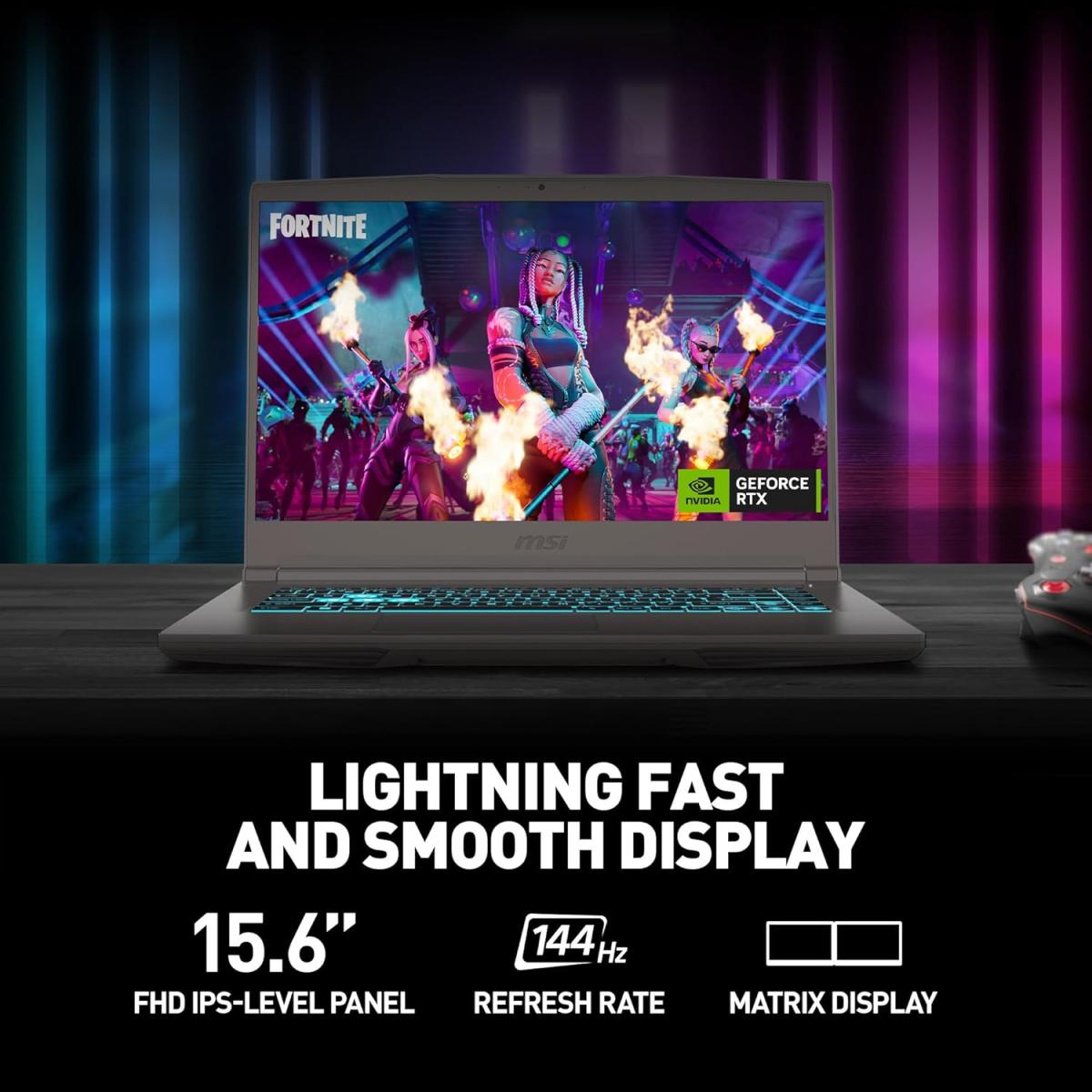 MSI GF63 i7 RTX 2050 Gaming Laptop 144Hz Grey