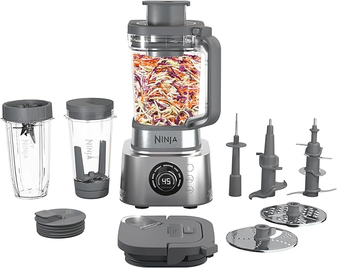 Ninja Foodi Power Blender System / 72 oz Pitcher / Nutrient Extractor / 7 Functions - Silver
