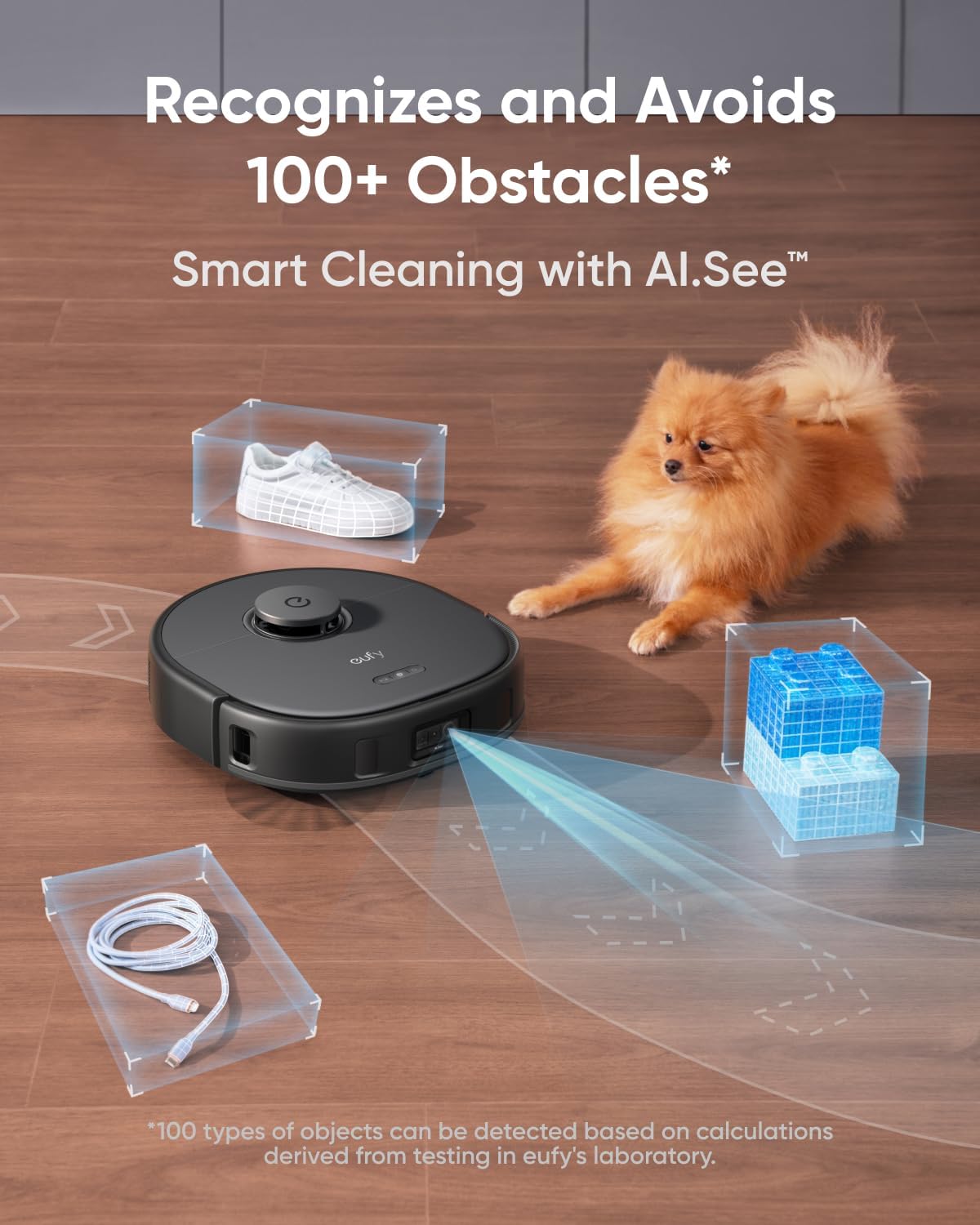 ANKER Eufy X10 Pro Omni Robot Vacuum & Mop 8,000 Pa Smart Cleaning - Black