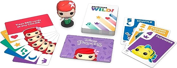 من فانكو Funko Signature Games: Something Wild Card Game- The Little Mermaid  أوراق لعب مع مجسمات مصغرة لشخصيات كرتونية