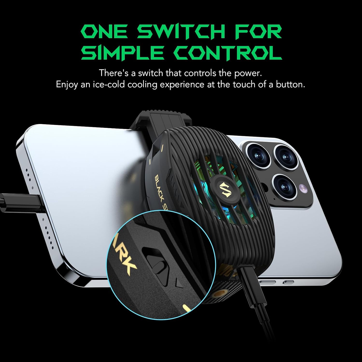 Black Shark FunCooler 4 - Gaming Phone Cooler with RGB Black Shark FunCooler 4 - Gaming Phone Cooler with RGB