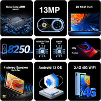 جهاز DOOGEE T10 Plus، ذاكرة وصول عشوائي (RAM) سعة 20 جيجابايت (8 جيجابايت + ما يصل إلى 12 جيجابايت ذاكرة ممتدة)، ذاكرة تخزين (ROM) سعة 256 جيجابايت