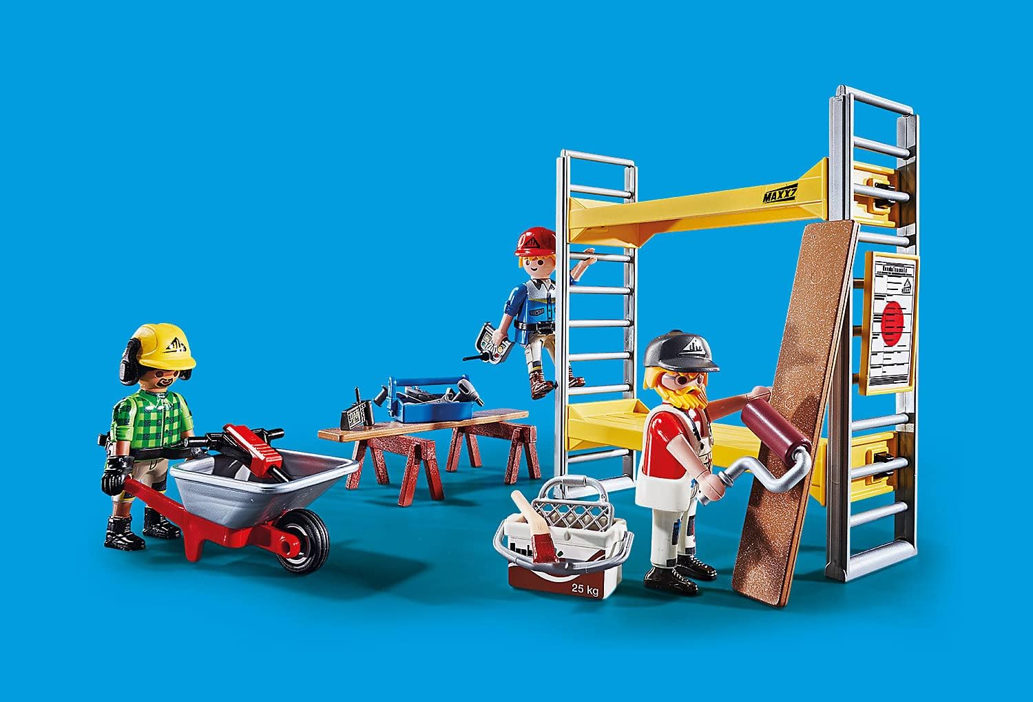 Playmobil Scaffolding with Workers - Interactive Play