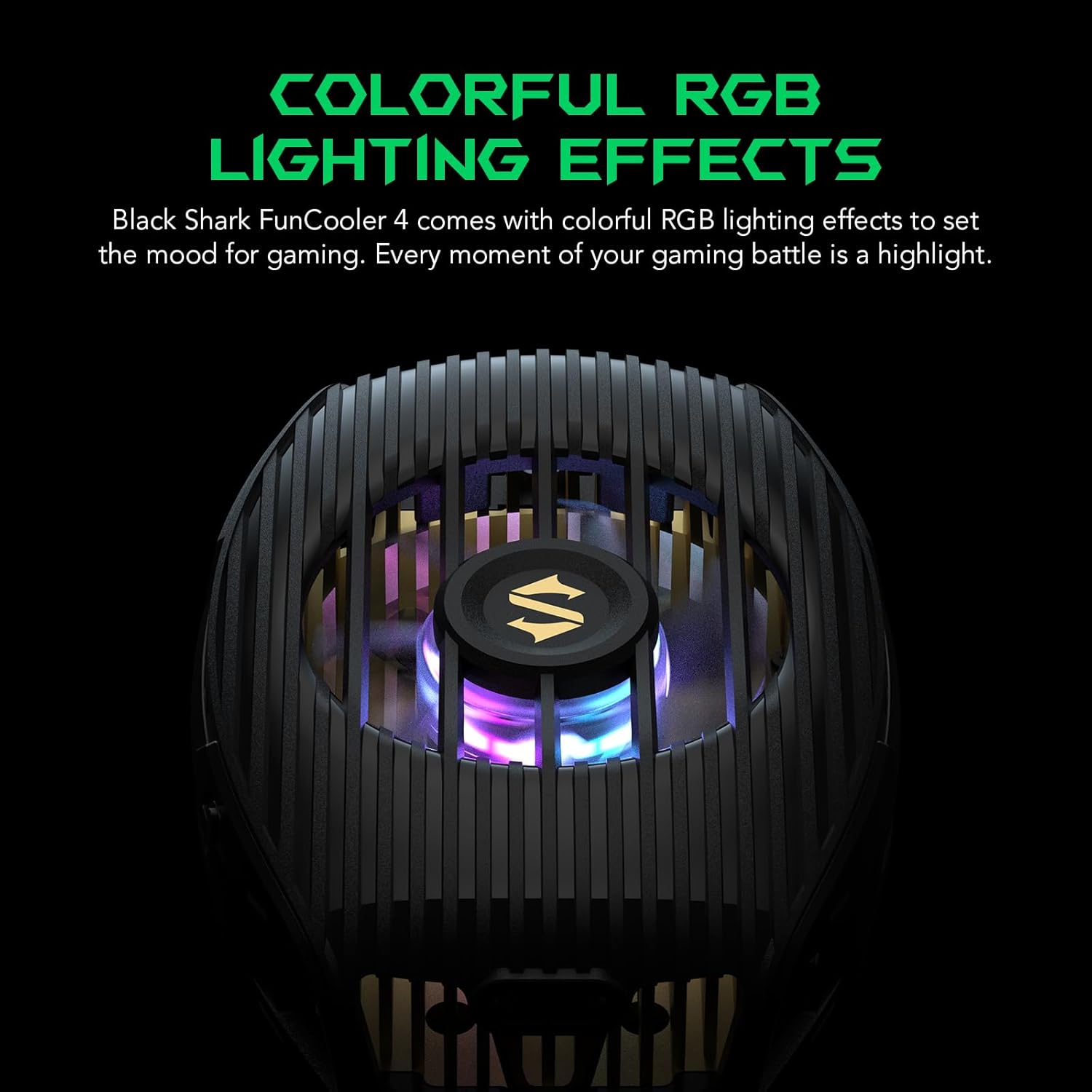 Black Shark FunCooler 4 - مبرد هاتف الألعاب مع RGB