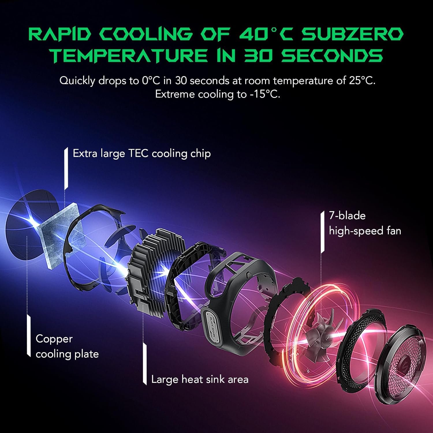 Black Shark MagCooler 4 Pro - 27W Magnetic Cooling Fan Black Shark MagCooler 4 Pro - 27W Magnetic Cooling Fan