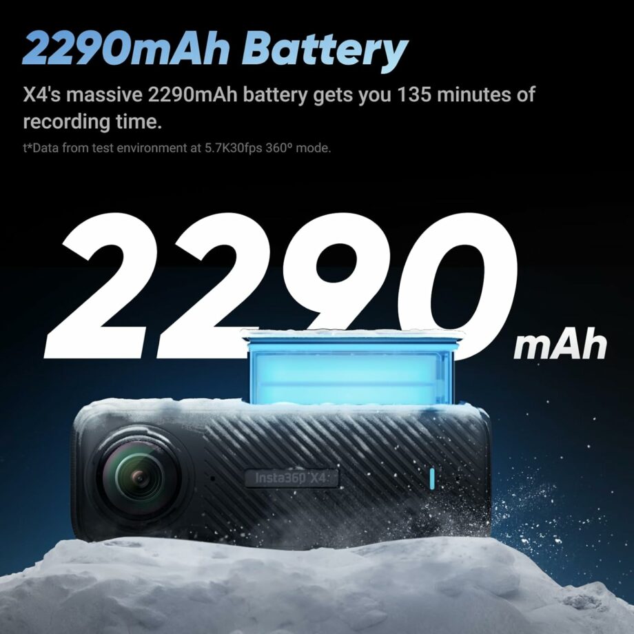 Insta360 X4 Waterproof 8K 360 Action Camera and 4K Wide-Angle Video Insta360 X4 Waterproof 8K 360 Action Camera and 4K Wide-Angle Video