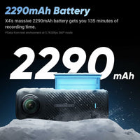 Insta360 X4 Waterproof 8K 360 Action Camera and 4K Wide-Angle Video