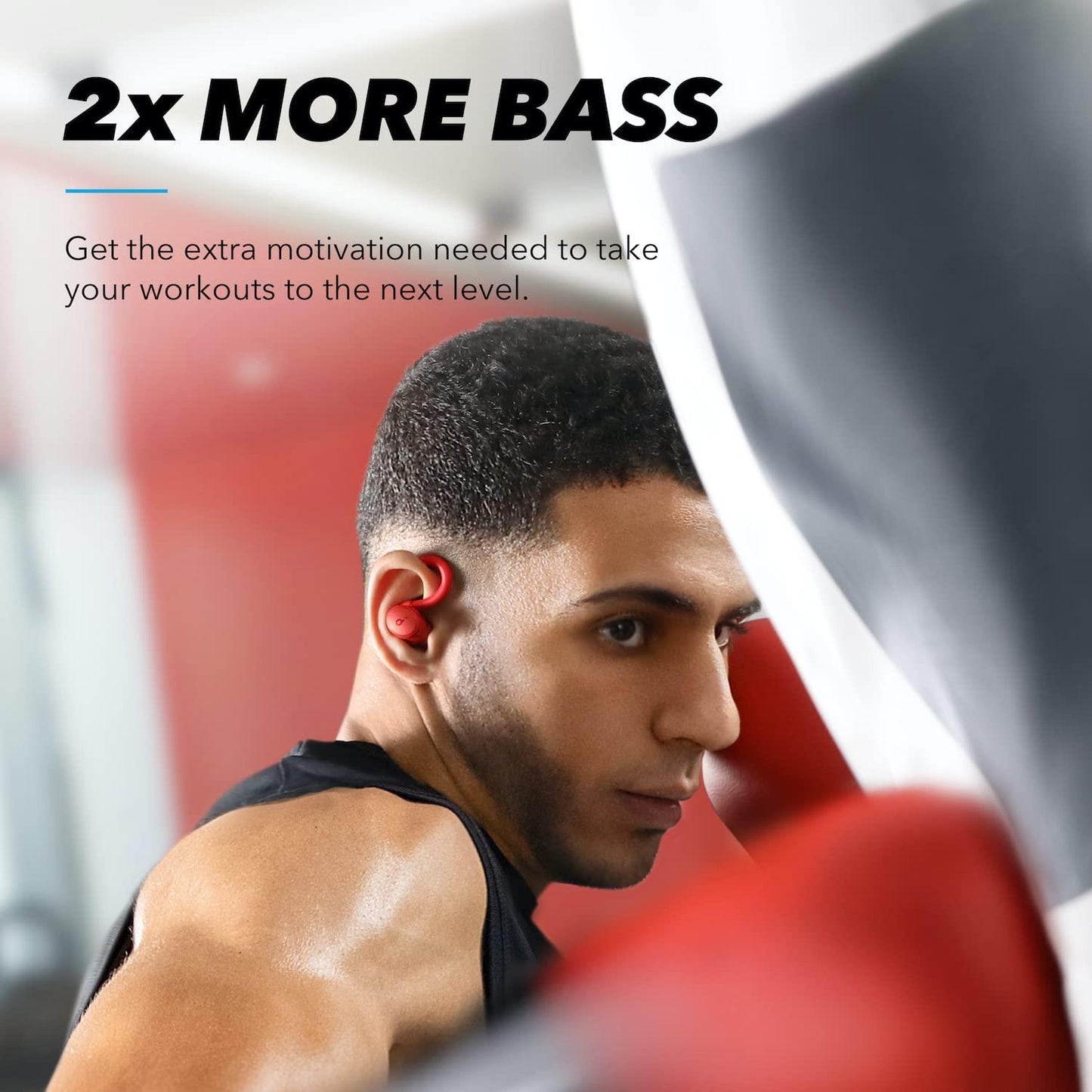 Anker Soundcore Sport X10 Wireless Sport Earbuds with Deep Bass - Red