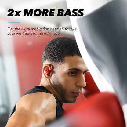 Anker Soundcore Sport X10 Wireless Sport Earbuds with Deep Bass - Red