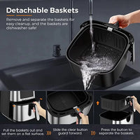 B NATIONAL Digital air fryer with a capacity of 9.2 liters