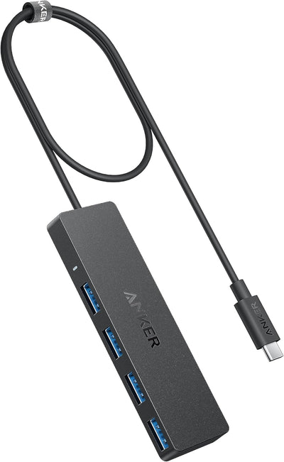 Anker USB-C Hub 4-in-1 5Gbps – 4x USB 3.0 Ports | 2ft Cable | Plug & Play