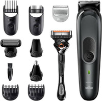 Braun: 10-in-1 Series 7 Grooming Kit for Men - Beard Trimmer, , Nose Trimmer - Dark Grey