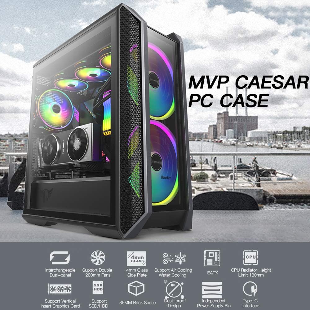 Huntkey MVP Caesar Gaming Case Premium Design & Performance Huntkey MVP Caesar Gaming Case Premium Design & Performance
