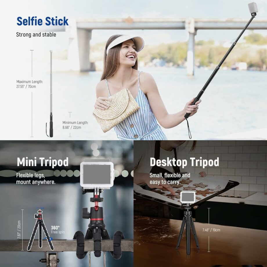 Neewer Pro 61 in 1 Accessory Kit for GoPro DJI Insta360 Neewer Pro 61 in 1 Accessory Kit for GoPro DJI Insta360