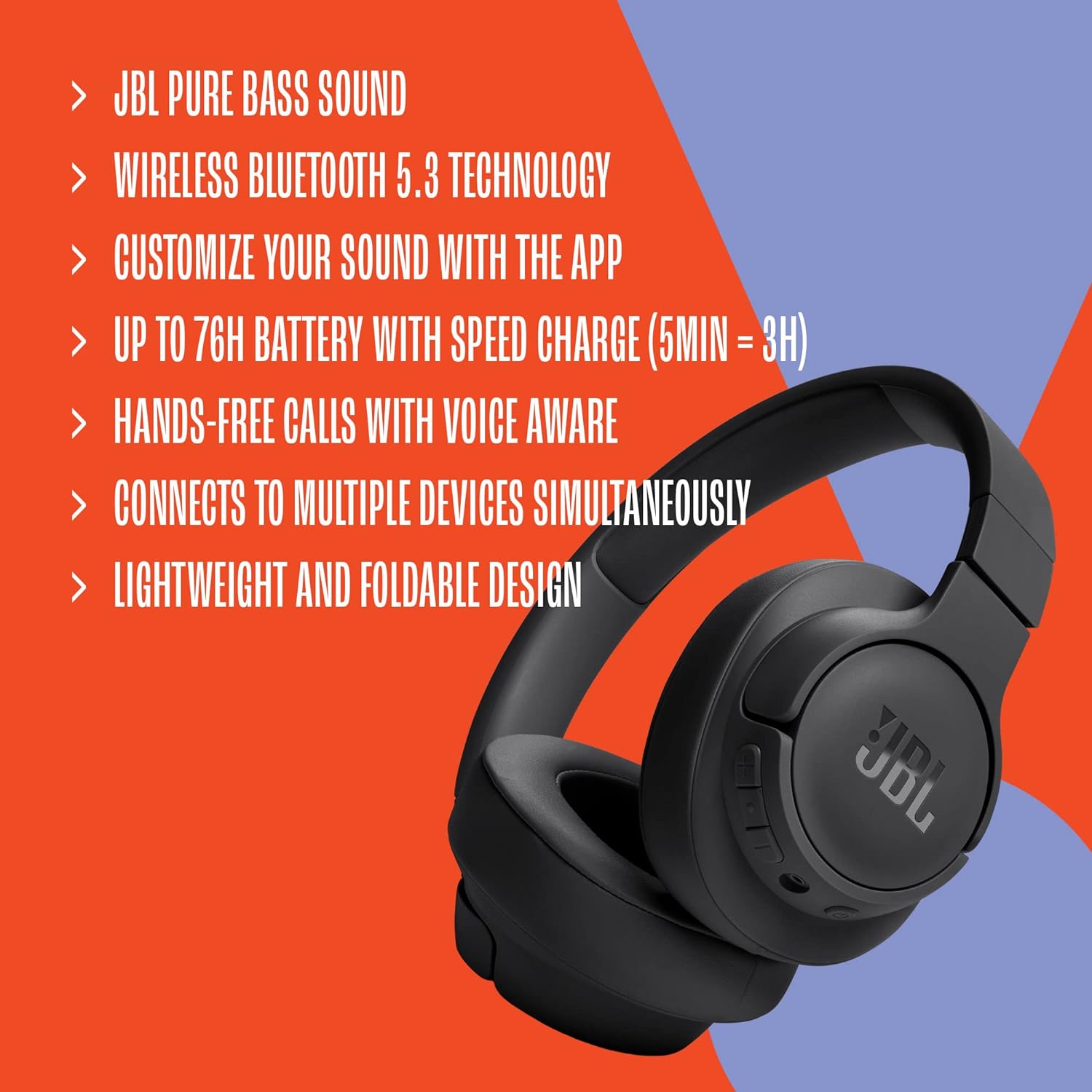 JBL 720BT Wireless Over-Ear Headphones JBL 720BT Wireless Over-Ear Headphones