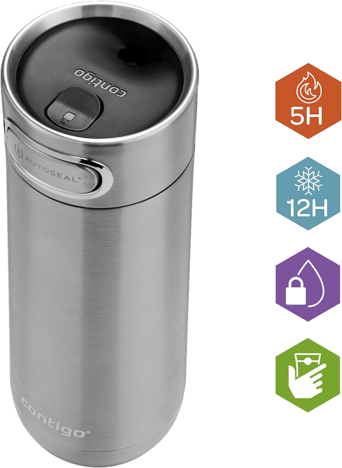 Contigo Autoseal Luxe Vacuum Insulated Stainless Steel Travel Mug 470 ml