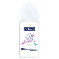 Optimal Glass Feeding Bottle 160ml – White BPA-Free