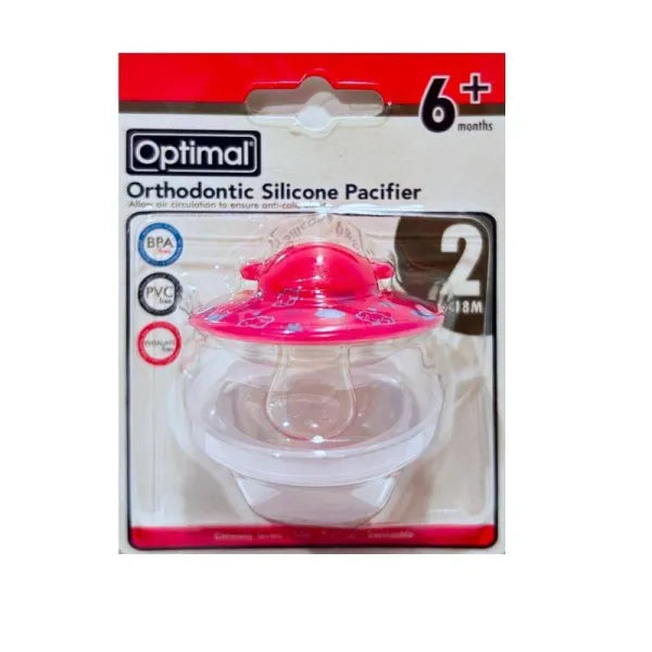 Optimal Orthodontic Silicone Pacifier – 6+ Months Optimal Orthodontic Silicone Pacifier – 6+ Months
