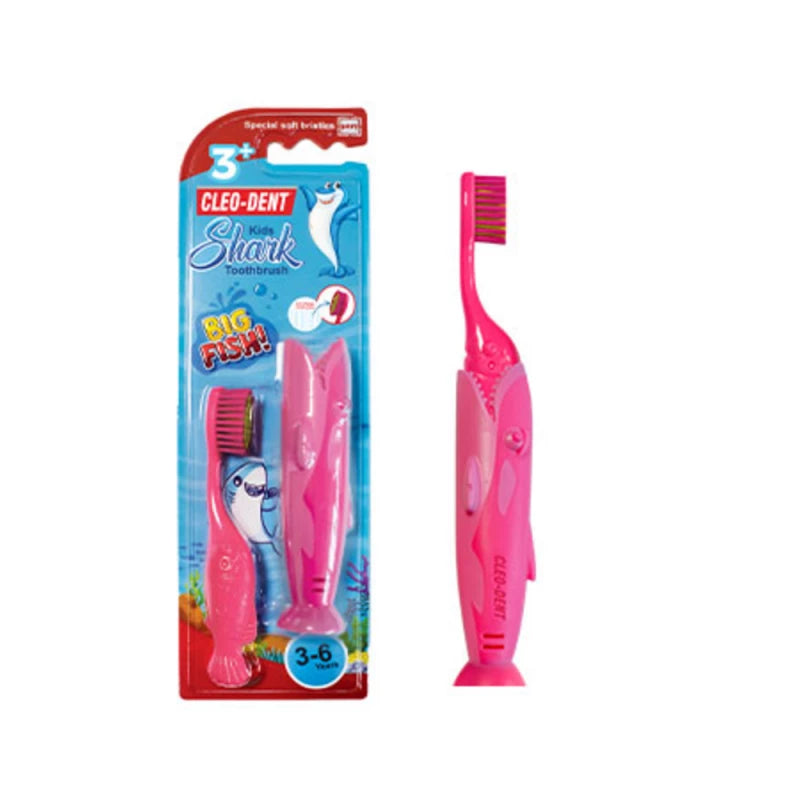 Optimal Cleo-Dent Kids Toothbrush Shark 2061 – Soft Bristles Optimal Cleo-Dent Kids Toothbrush Shark 2061 – Soft Bristles