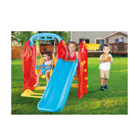 Dolu 4-in-1 Playground – Kids Outdoor Play Set with Slide, Swing & Basketball
