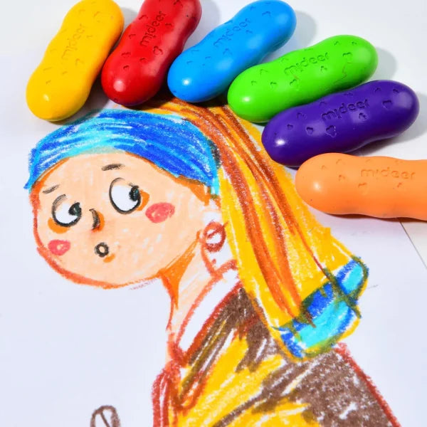 Mideer Peas Crayons 12 Colors - Safe & Washable for Kids Mideer Peas Crayons 12 Colors - Safe & Washable for Kids