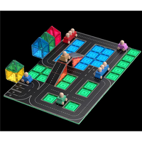 TileTek Magnetic Tile Toppers Road Pack, 40 Wooden Pieces, Ages 3+