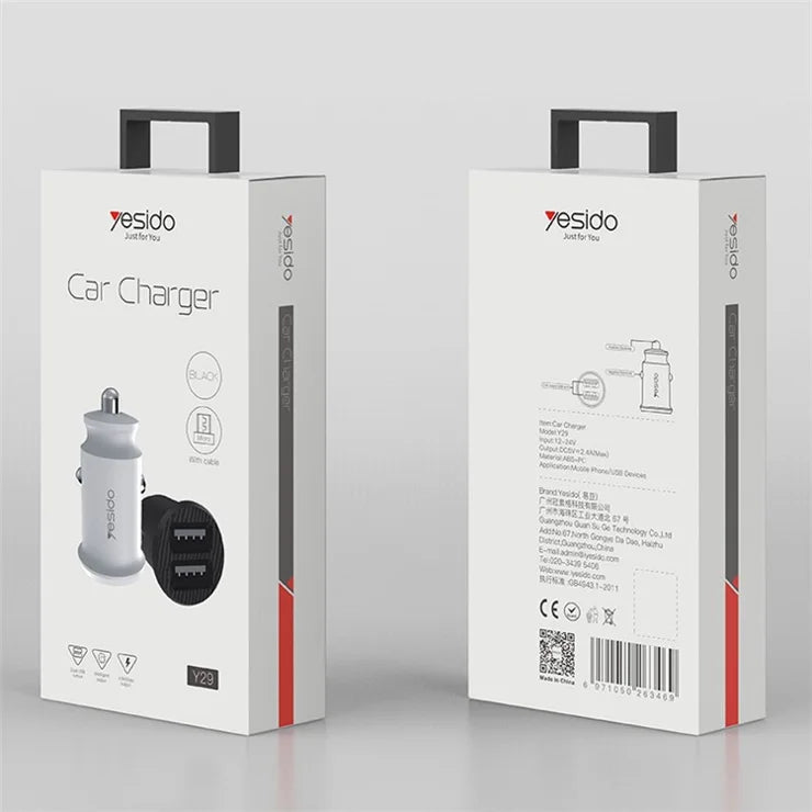 YESIDO Y29 USB Car Charger - Fast and Reliable Charging YESIDO Y29 USB Car Charger - Fast and Reliable Charging