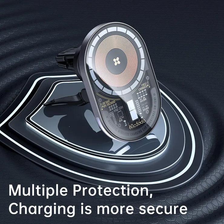Mcdodo Infrared Wireless Car Charger Mount 15W - Black Mcdodo Infrared Wireless Car Charger Mount 15W - Black