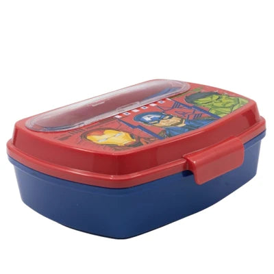 STOR FUNNY SANDWICH BOX WITH CUTLERY AVENGERS INVINCIBLE FORCE
