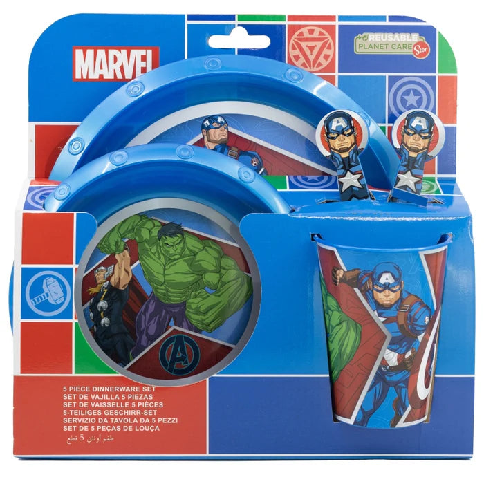 Stor 5 Pcs Avengers Cutlery Set - Safe, Fun, and Heroic Stor 5 Pcs Avengers Cutlery Set - Safe, Fun, and Heroic
