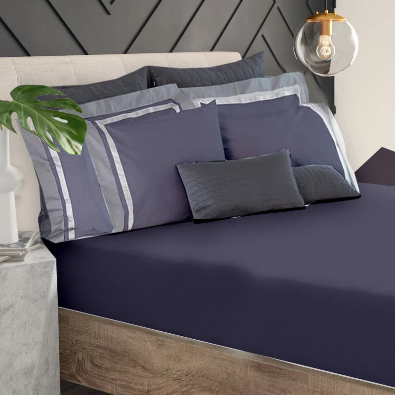Givi Lulu 2-Piece Single Fitted Sheet Set – Gray & Soft