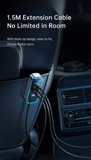 Mcdodo 107W five ports digital display car charger