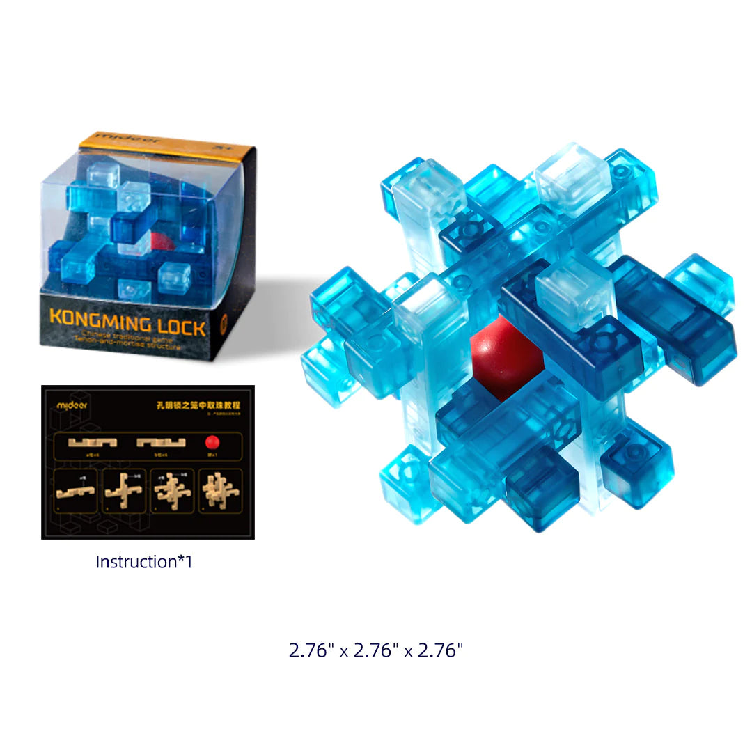 Mideer Neon Space Kongming Lock – Ball in Cage Mideer Neon Space Kongming Lock – Ball in Cage
