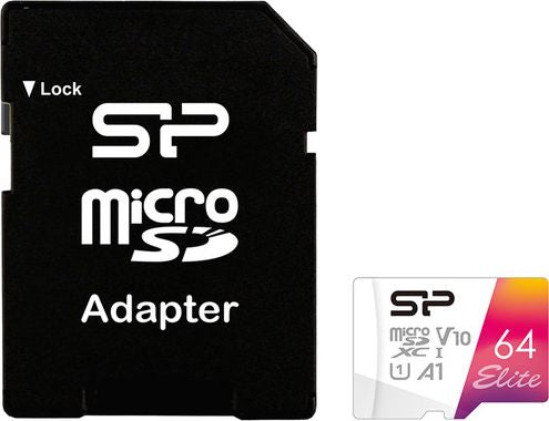 Silicon-Power Micro SD Memory 64GB Retail pack-SP-SD-64GB