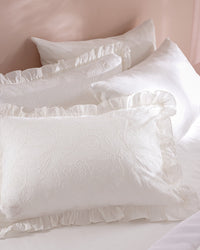 Aulne Double Sıze Embroıdery Duvet Cover Set - Madame Coco JO