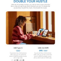 Arzopa A1T Portable Touch Monitor – Power Your Productivity Anywhere!