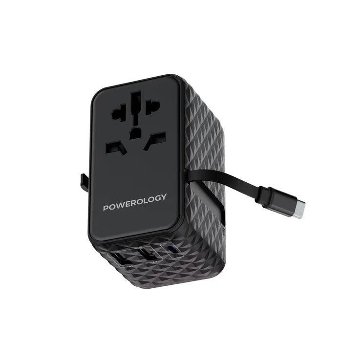 محول باورولوجي العالمي 20 واط ومنفذي 15 واط PD USB A 