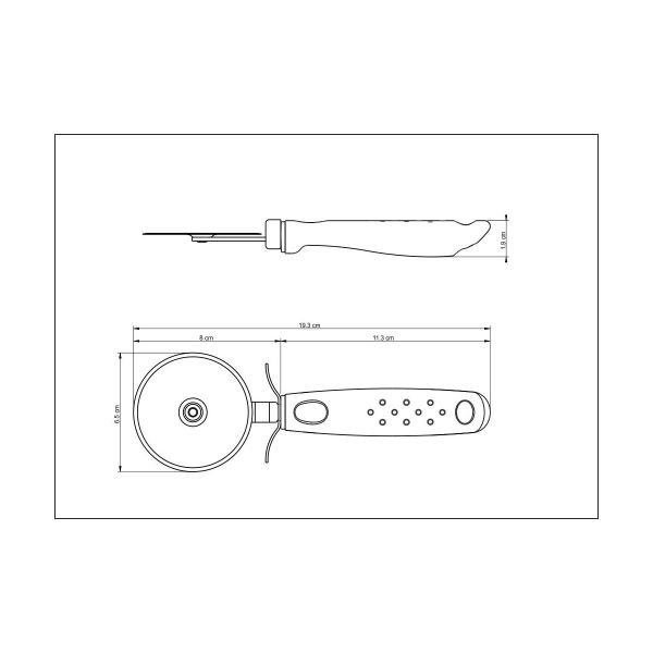 Tramontina Utilita Pizza Cutter – 19.3 cm Tramontina Utilita Pizza Cutter – 19.3 cm