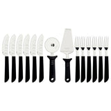 Tramontina 14-Piece Pizza Cutting Set – Black
