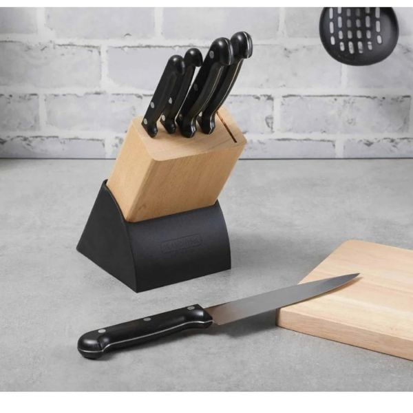Tramontina Ultracorte 6-Piece Knife Set - Black