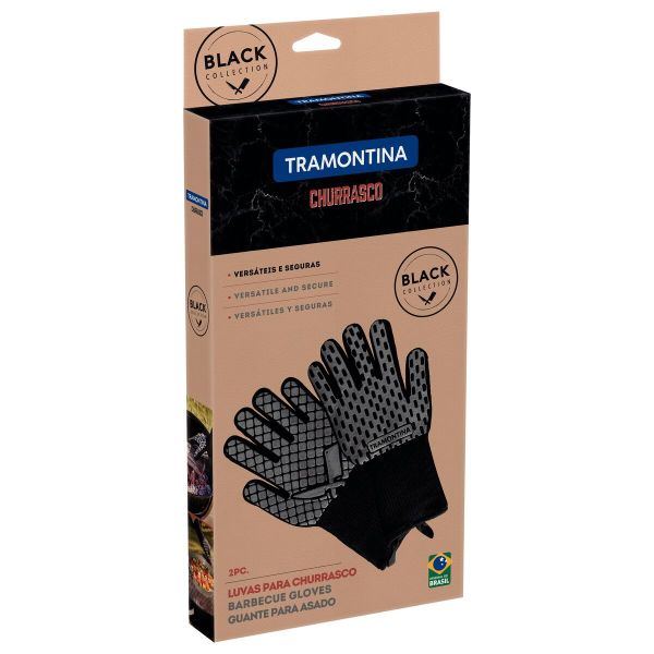 طقم قفازات شوي 33 سم Tramontina Churrasco - حماية مزدوجة