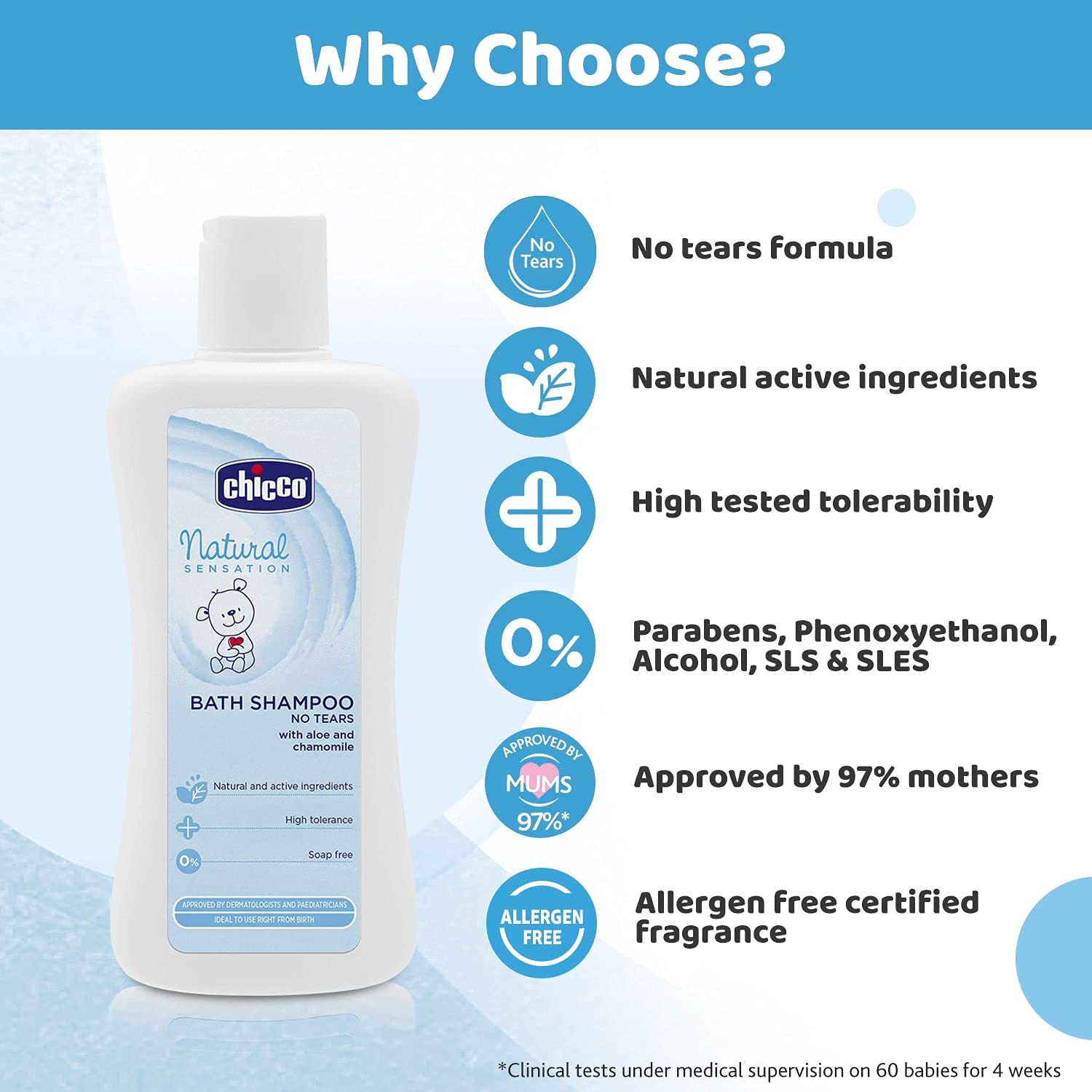 Chicco NAT SENS Bath Foam Tear-Free Gentle 200ml Chicco NAT SENS Bath Foam Tear-Free Gentle 200ml