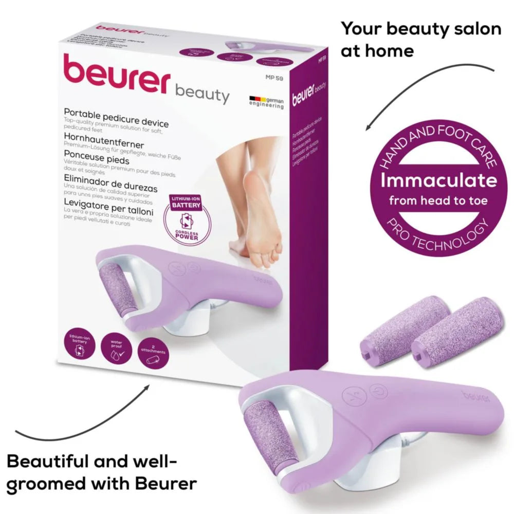 Beurer MP 59 Portable Pedicure Device Smooth Feet Easily