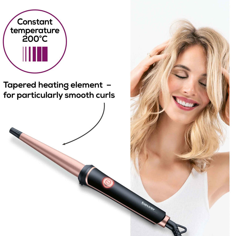 Beurer HT 53 Ceramic Keratin Hair Curling Iron for Perfect Curls