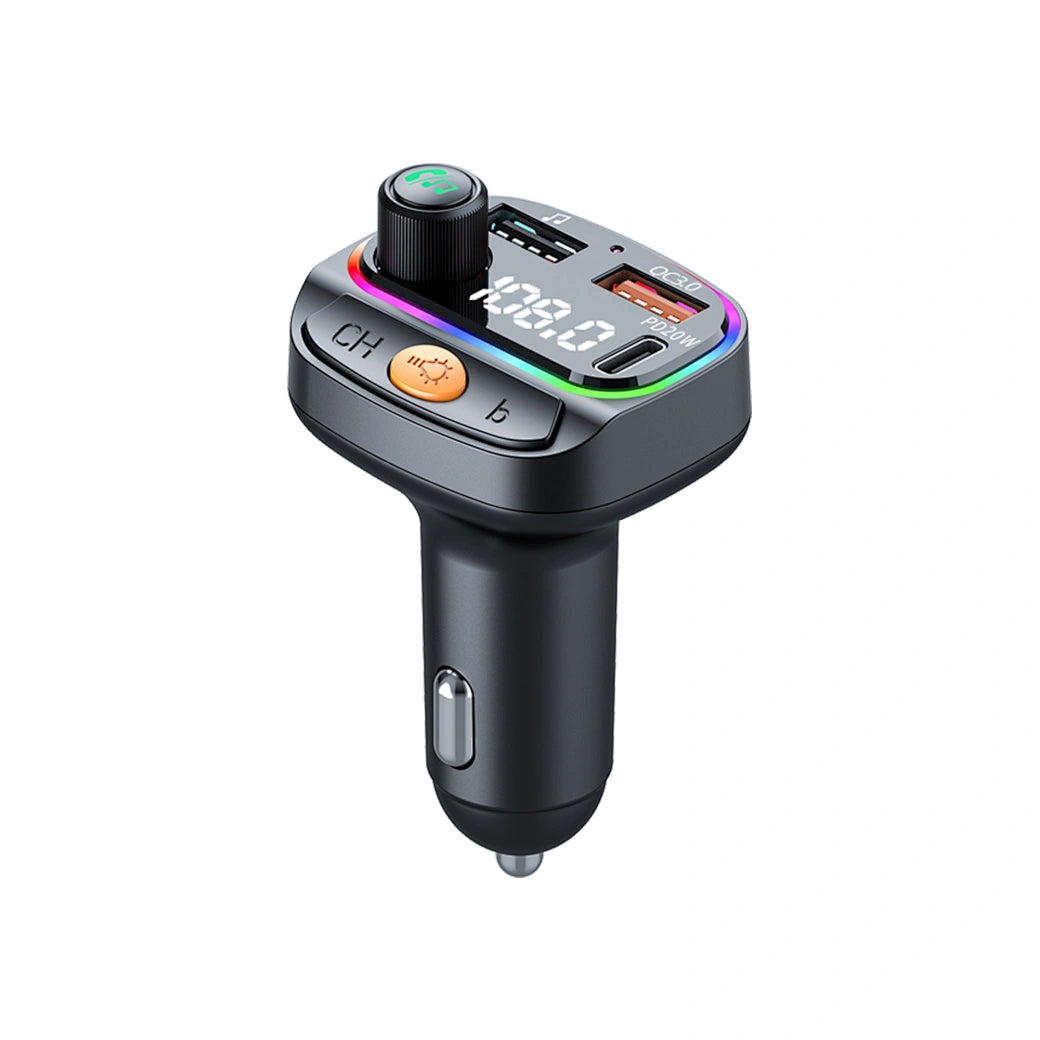 WiWU Car FM Transmitter BT 5.3, RGB, 38W Fast Charge WiWU Car FM Transmitter BT 5.3, RGB, 38W Fast Charge