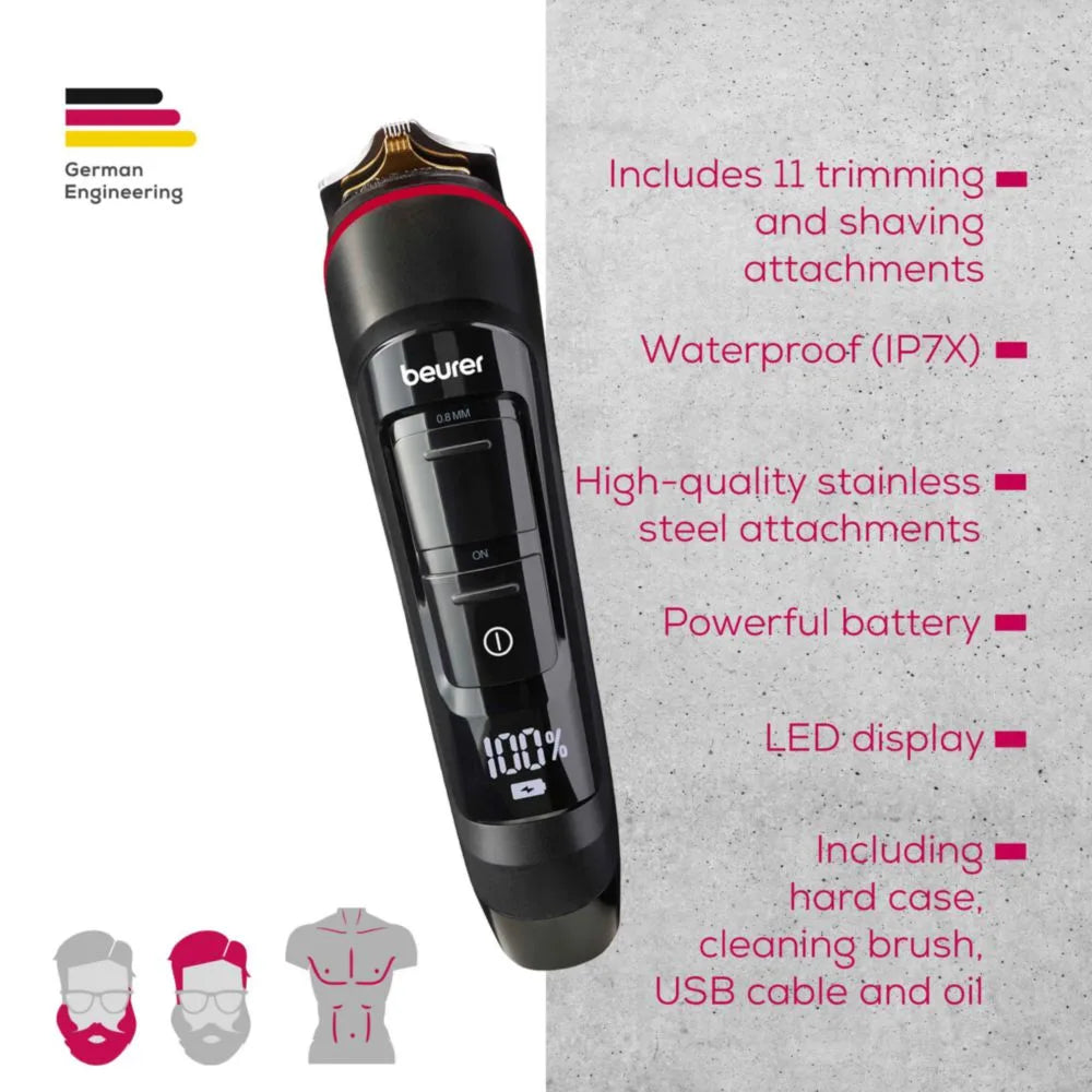Beurer MN9X Multi Use Waterproof Trimmer - Black Beurer MN9X Multi Use Waterproof Trimmer - Black