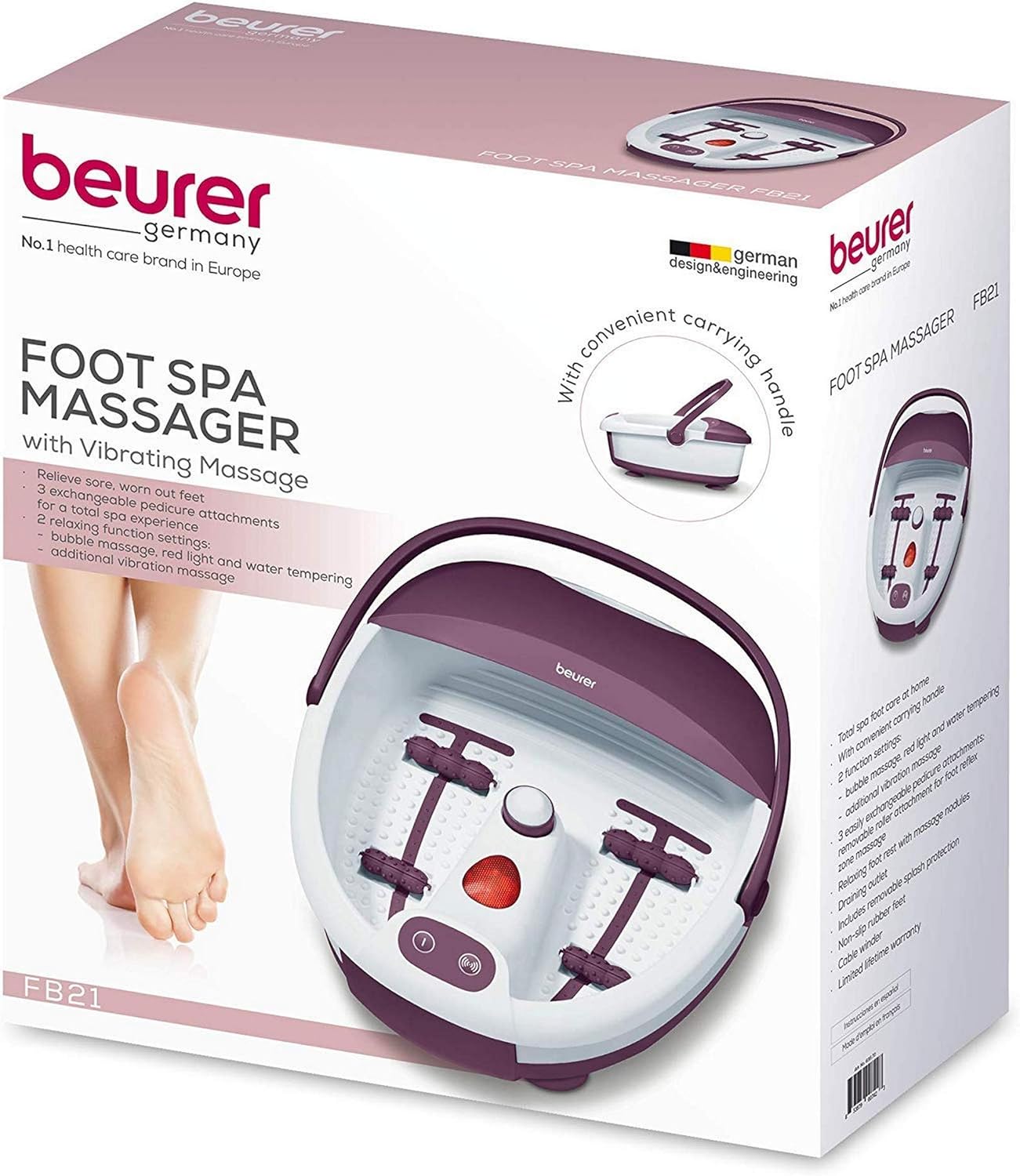 Beurer FB 21 Foot Spa Home Spa for Ultimate Foot Care