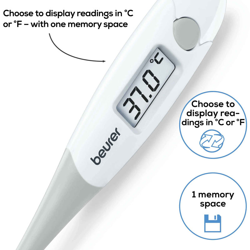 Beurer FT 13 Digital Thermometer with Flexible Tip & Fever Alert