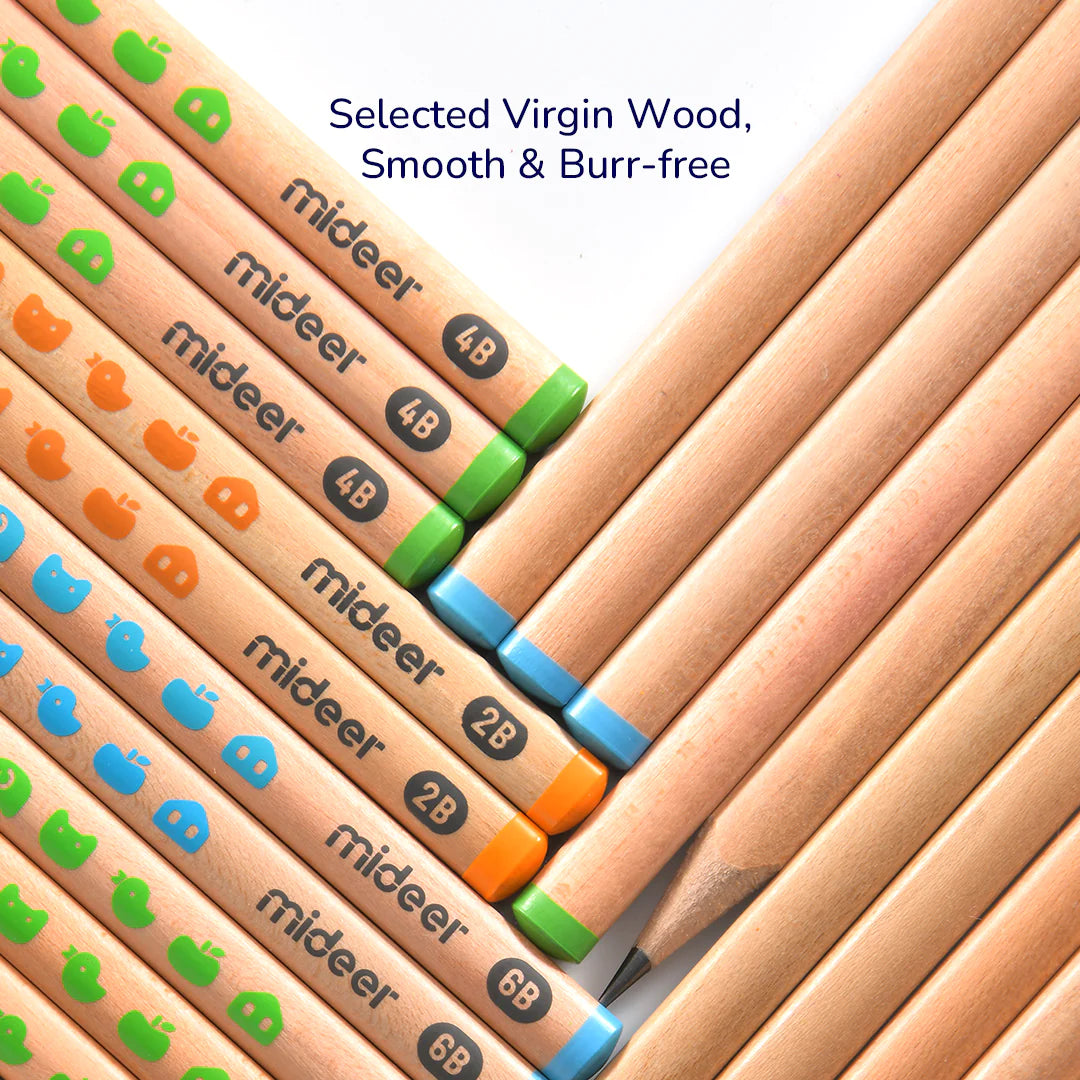 Mideer Thick Triangular Pencils HB - 18pcs Mideer Thick Triangular Pencils HB - 18pcs