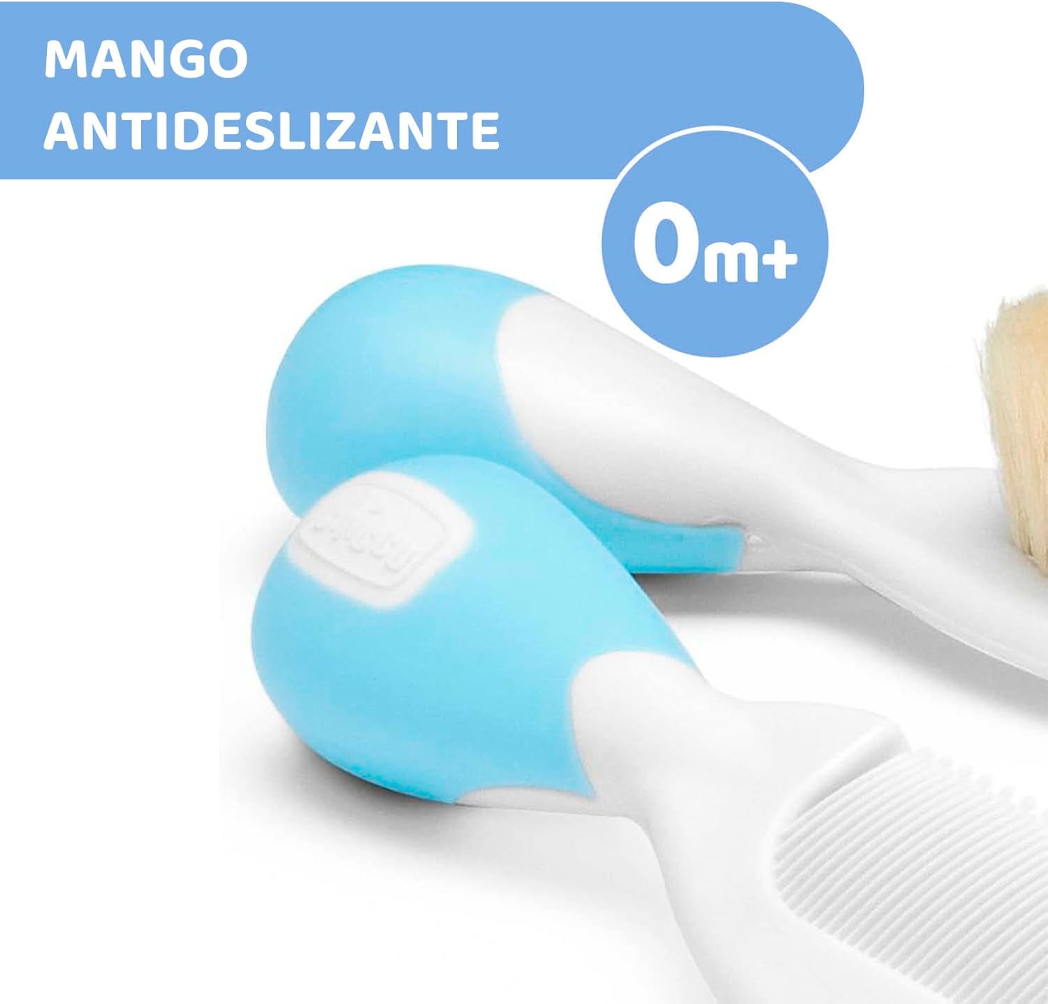 Chicco Baby Brush & Comb Set Soft & Safe - Light Blue Chicco Baby Brush & Comb Set Soft & Safe - Light Blue